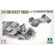 Takom 1/16 1/4 Ton Utility Truck With 1/4 Ton Utility Trailer