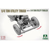 Takom 1/16 1/4 Ton Utility Truck With 1/4 Ton Utility Trailer
