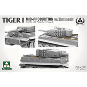 Takom 2200W 1/35 Tiger I Big Box Mid and Late and Mid/Otto Carius and 1/16 Otto Carius Limited Edition Combo
