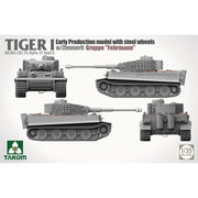Takom 2202 1/35 Tiger I  Sd.Kfz.181 Pz.Kpfw.VI Ausf.E Early-Production w/ Steel Wheels and Zimmerit Groppe Fehrmann