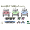 Takom 1/35 Sherman 2 in 1 Box M4A1(76W) VVSS Late Production + M51 "Degem Alef" + US Army 1/4 Ton Utility Truck & MP Figure Model Kit