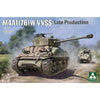 Takom 1/35 Sherman 2 in 1 Box M4A1(76W) VVSS Late Production + M51 "Degem Alef" + US Army 1/4 Ton Utility Truck & MP Figure Model Kit