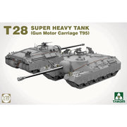 Takom 1/35 T28 Box Modeling Guide + T28 Super Heavy Tank + M28A1/A2 Super Assault Tank
