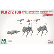 Takom 1/35 PLA ZTZ 100 + ZRY-222 Unmanned Combat Ground Vehicle Robot Wolves Unmanned Combat System