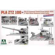 Takom 1/35 PLA ZTZ 100 + ZRY-222 Unmanned Combat Ground Vehicle Robot Wolves Unmanned Combat System