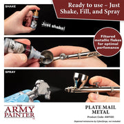 The Army Painter AW1130 Warpaints Air Plate Mail Metal 18ml Acrylic Paint