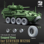 Toucan 1/35 3D-Printed Sagged Tires for Stryker M1296