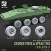 Toucan 1/35 3D-Printed Sagged Tires & Spare Tire for ACV-P