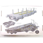 T-Model 1/35 German 50T Type SSys Schwerer Platformwagen