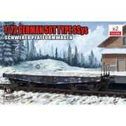 T-Model 1/72 German 50T Type SWys Schwerer Platformwagen