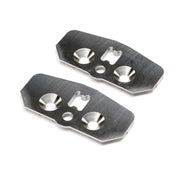 TLR +2 Titanium Adjustable Chassis Skid Plate 2pcs 8X 2.0 TLR-1225