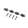 TLR TLR314009 Lower Shock Mount Black Aluminium 4pcs Mini LMT