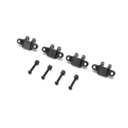 TLR TLR314009 Lower Shock Mount Black Aluminium 4pcs Mini LMT