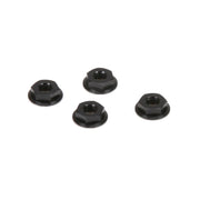 TLR TLR336003 M4 Aluminium Serrated Nuts Low Profile Black 4pcs 22 5.0 22X-4