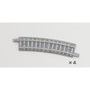 Tomix 1194 N Curve PC Track 11" 280mm Radius 15¬∞ (4)