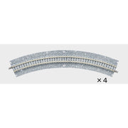 Tomix 1771 N Curve Wide PC Track 11" 280mm Radius 45¬∞ (4)