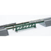 Tomix 3267 N Single Truss Iron Bridge 280mm Green w/bridge support (2)