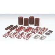 Tomix 3273 N Truck Deck Girder Bridge S70 x 2 w/4 brick piers/red