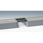 Tomix 3274 N Truck Deck Girder Bridge S70 x 2 w/4 brick piers/green