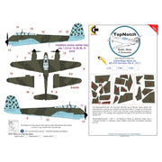 Top Notch M48-M017 1/48 Bf 410 Hornisse Hornet Pattern A ZG 1 Camo Masks