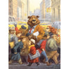 New York Puzzle Company Peter de Seve City Bear 1000pc Jigsaw Puzzle