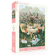 New York Puzzle Company Puzzle Sunday Breakfast 1000pc Jigsaw Puzzle