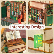 Tonecheer Time Bookstore Storage Book Nook