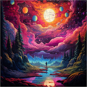 Trippy Puzzle Co Cosmic Canvas 300pc Wooden Jigsaw Puzzle