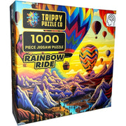 Trippy Puzzle Co Rainbow Ride 1000pc Jigsaw Puzzle