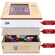 Trippy Puzzle Co Chaos Chronicles 300pc Wooden Jigsaw Puzzle