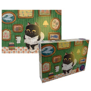 The Puzzle Collab Black Cat on The Toilet 500 Piece Puzzle