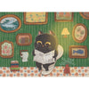 The Puzzle Collab Black Cat on The Toilet 99 Piece Micro Puzzle