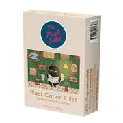 The Puzzle Collab Black Cat on The Toilet 99 Piece Micro Puzzle