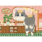 The Puzzle Collab Cat in The Bathroom 500 Piece Puzzle