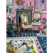 The Puzzle Collab Let's Vibe in the Pink Room 1000 Piece Puzzle