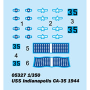 Trumpeter 05327 1/350 USS Indianapolis CA-35 1944