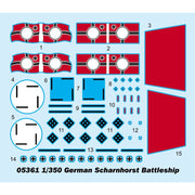 Trumpeter 05361 1/350 German Scharnhorst Battle Cruiser 958020805361