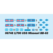 Trumpeter 06748 1/700 USS Missouri BB-63