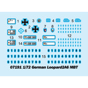 Trumpeter 07191 1/72 German Leopard 2A6 MBT