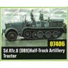 Trumpeter 07406 1/72 Sd.Kfz. 8 schwerer Zugkraftwagen 12t DB 9 Artillerieaufbau