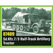 Trumpeter 07409 1/72 German Sd.Kfz. 7/3 Feuerleitpanzerfahrzeug auf Zugkraftwagen 8t Startkontrollwagen