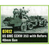 Trumpeter 07412 1/72 US GMC CCKW 353 with mounted 40mm Bofors Gun