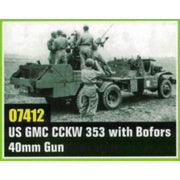 Trumpeter 07412 1/72 US GMC CCKW 353 with mounted 40mm Bofors Gun