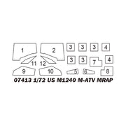 Trumpeter 07413 1/72 US M1240 M-ATV MRAP
