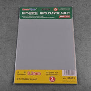 Trumpeter 08001 0.3mm HIPS plastic sheet (210mmx300mm x2pcs.) Modelling Tool