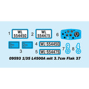 Trumpeter 09593 1/35 L4500A mit 3.7cm Flak 37