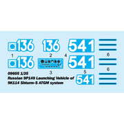 Trumpeter 09605 1/35 Russian 9P149 Launching Vehicle of 9K114 Shturm-S ATGM System