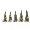Woodland Scenics TR3567 Snow Dust Classic Trees 5-8cm 5pc