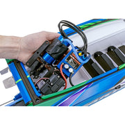 Traxxas Spartan SR Brushless 6S RC Boat Green 103076-4