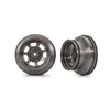 Traxxas Wheels, dirt oval, graphite gray, dual profile (2.2” outer, 3.0” inner) (2) (2WD front only)